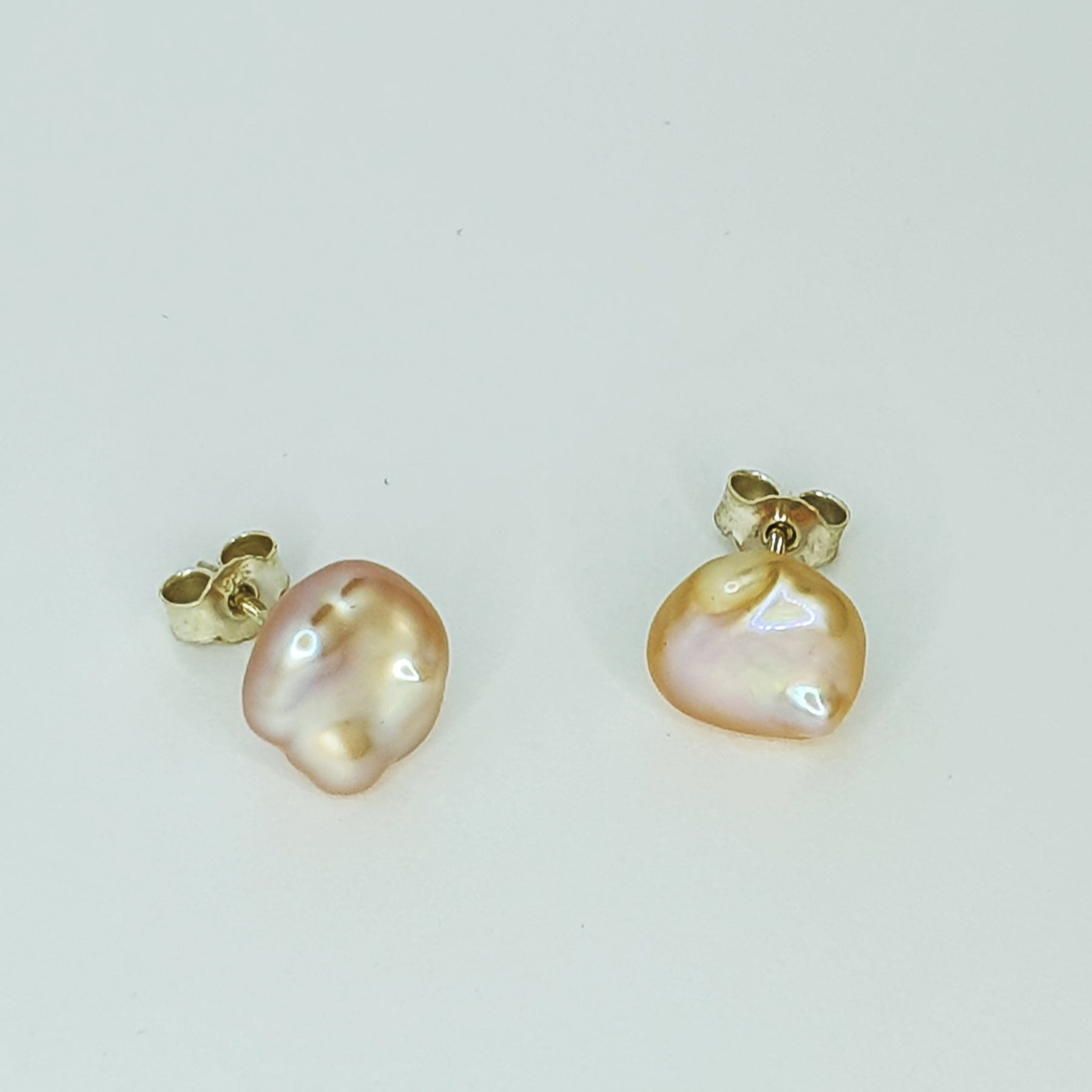 Keshi Pearl Stud Earrings